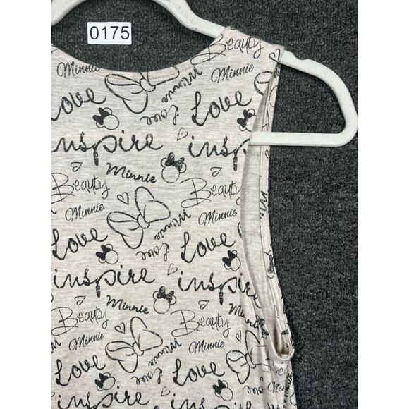 Disney World Minnie Mouse Dress Girls Size L Sleeveless Tan Love - Picture 6 of 8